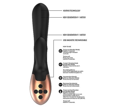 Heating G-Spot Vibrator - Exquisite - Black